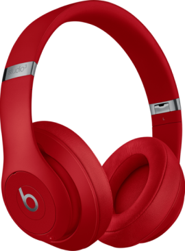 Fone de ouvido vermelho